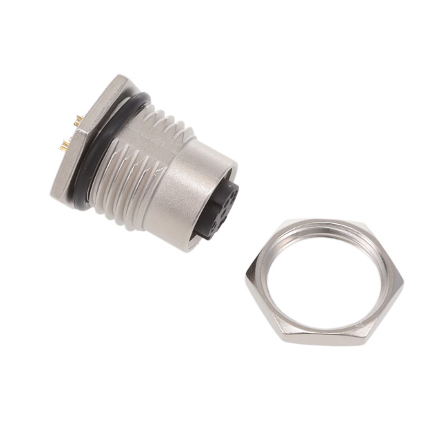 CONN RCPT FMALE 4P GOLD SLDR CUP