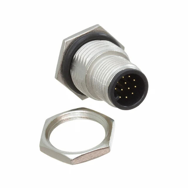 CONN PLUG MALE 12P GOLD SLDR CUP