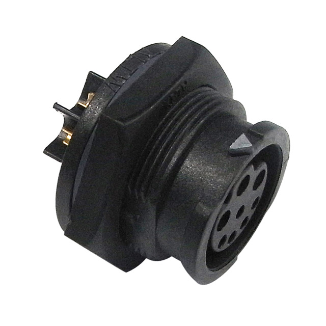 CONN RCPT FMALE 8P GOLD SLDR CUP