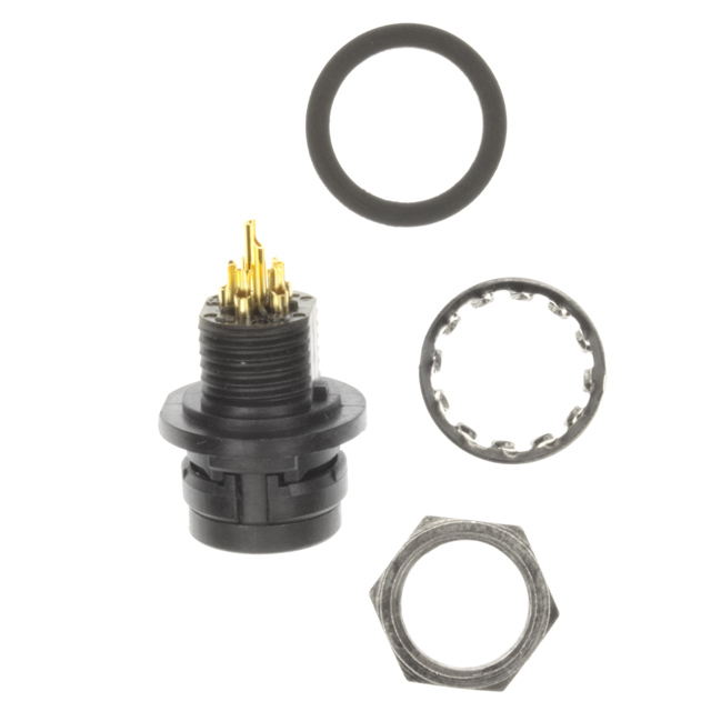 CONN RCPT FMALE 6P GOLD SLDR CUP