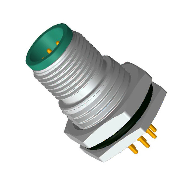 CONN PLUG MALE 8POS GOLD SOLDER