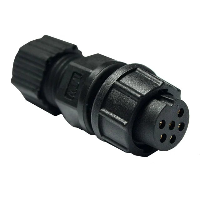 CONN PLUG FMALE 6P GOLD SLDR CUP CONN PLUG FMALE 6P GOLD SLDR CUP