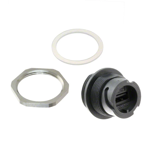 CONN RCP USB2.0 TYPEA 4P PNL MNT