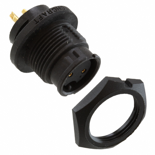 CONN RCPT FMALE 2P GOLD SLDR CUP CONN RCPT FMALE 2P GOLD SLDR CUP