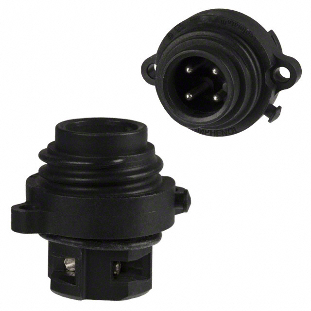 CONN RCPT MALE 4POS SILVER SCREW