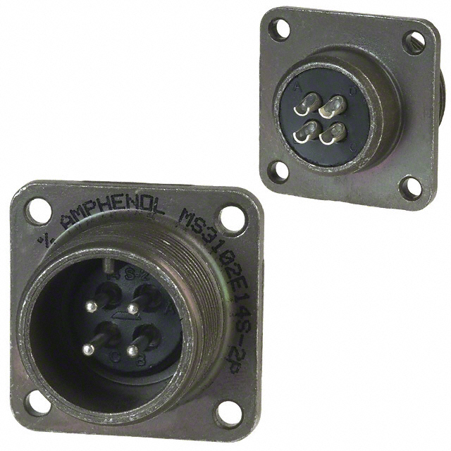 CONN RCPT MALE 4P SILV SLDR CUP