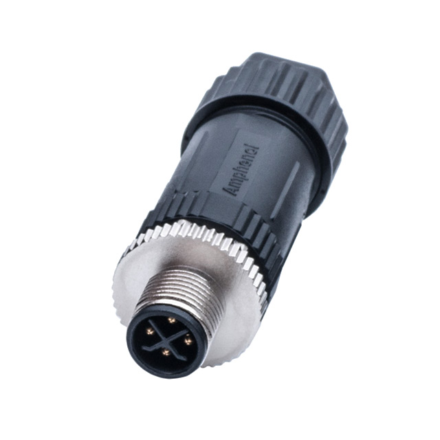 CONN PLUG MALE 4POS GOLD SCREW