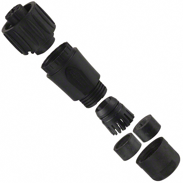 CONN PLUG FMALE 4P SILVER SCREW