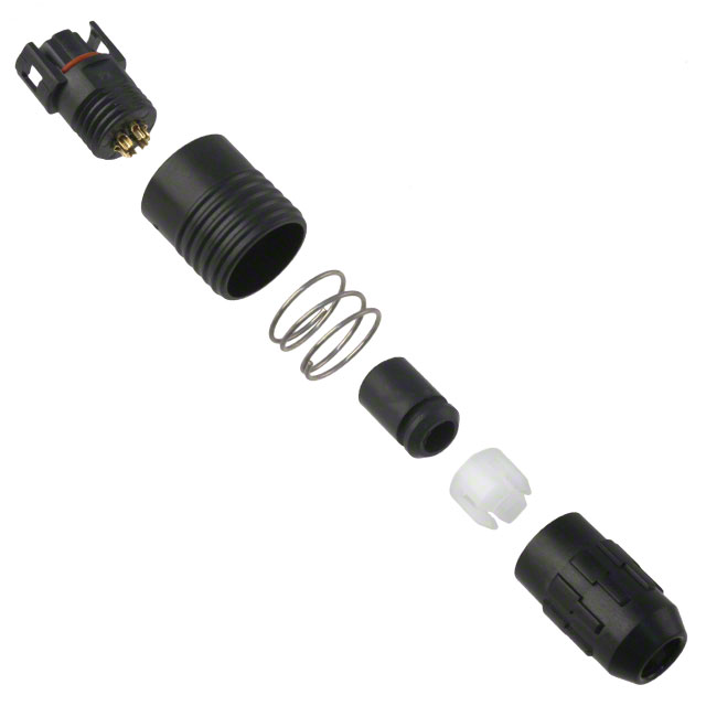 CONN PLUG FMALE 6P GOLD SLDR CUP