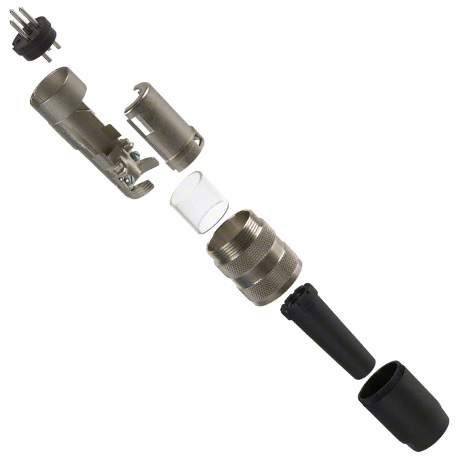 CONN PLUG MALE 3P SILV SLDR CUP