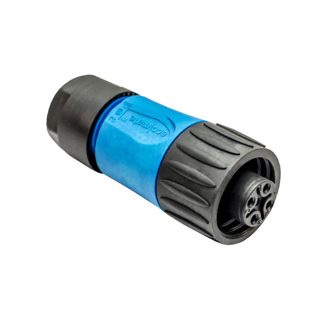 CONN PLUG FMALE 4P SILVER SCREW