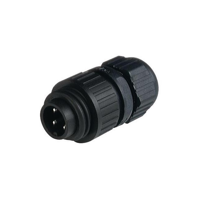 CONN RCPT MALE 4POS SILVER SCREW