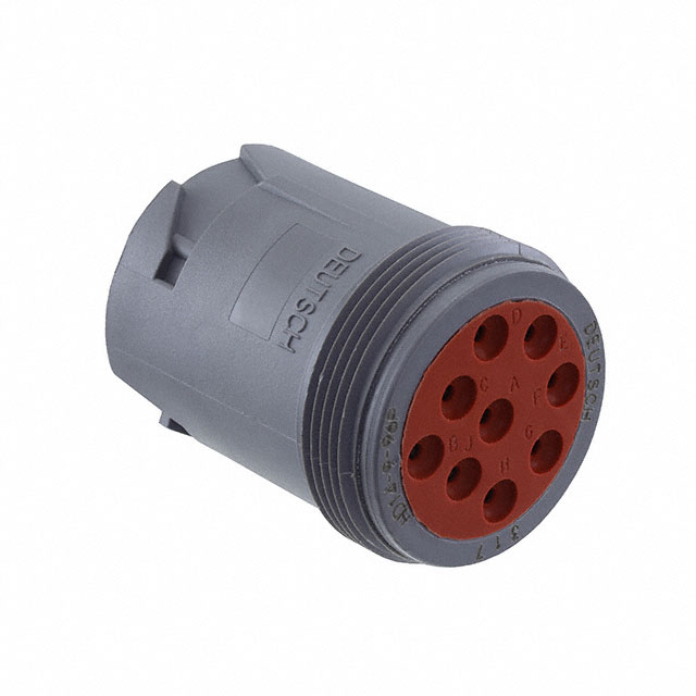 CONN RCPT HSNG MALE 9POS INLINE