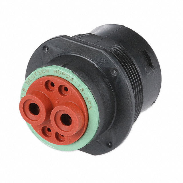 CONN RCPT HSNG MALE 6POS PNL MNT CONN RCPT HSNG MALE 6POS PNL MNT