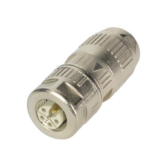 M12 K-CODE 4+PE PIN, FEMALE, SHI