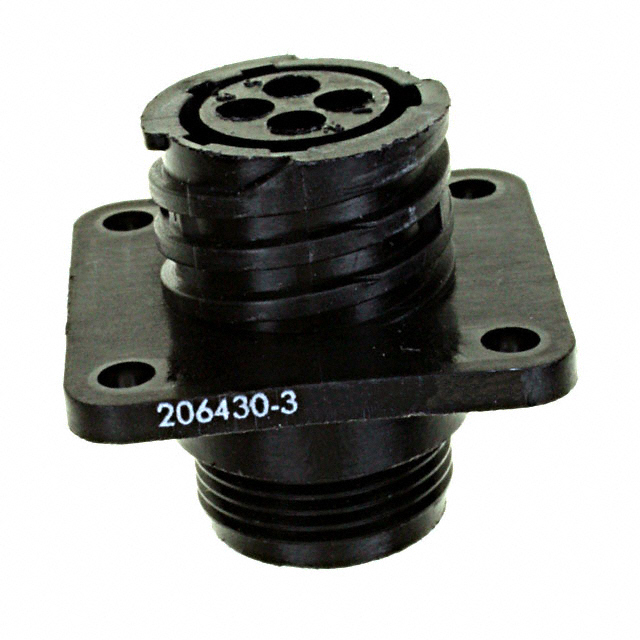 CONN RCPT HSNG FMALE 4POS PNL MT