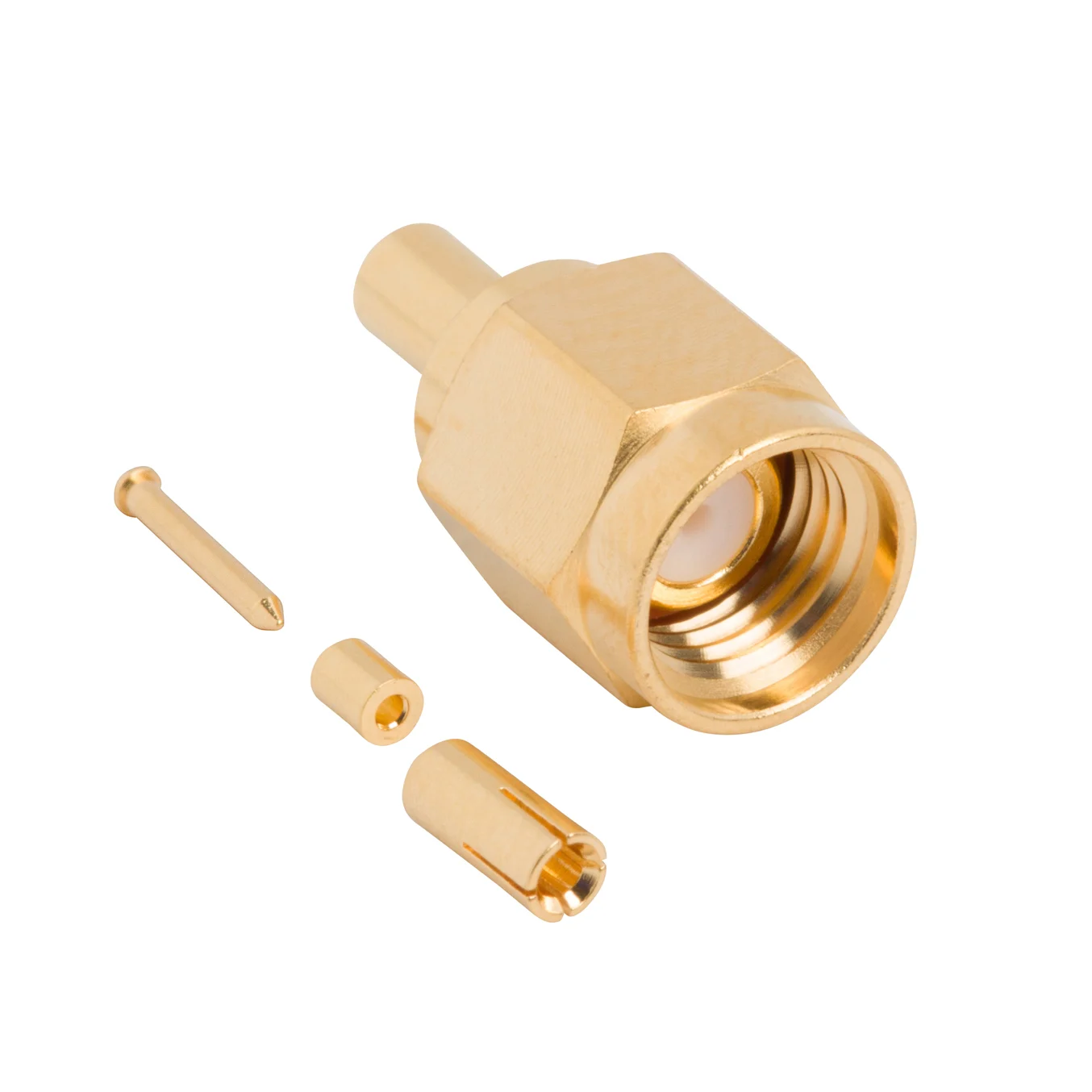 SMA STRAIGHT PLUG, 1.13MM CABLE,