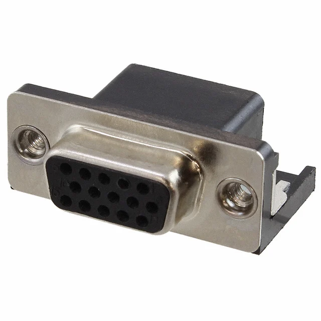 CONN D-SUB HD RCPT 15P R/A SLDR