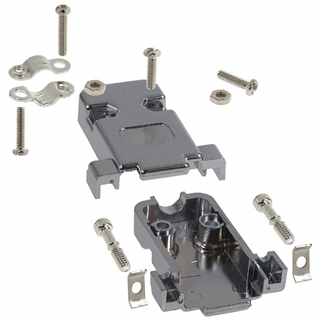 CONN BACKSHELL 9POS 180DEG SHLD