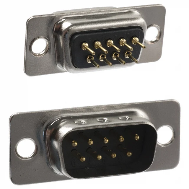 CONN D-SUB PLG 9POS PNL MNT SLDR