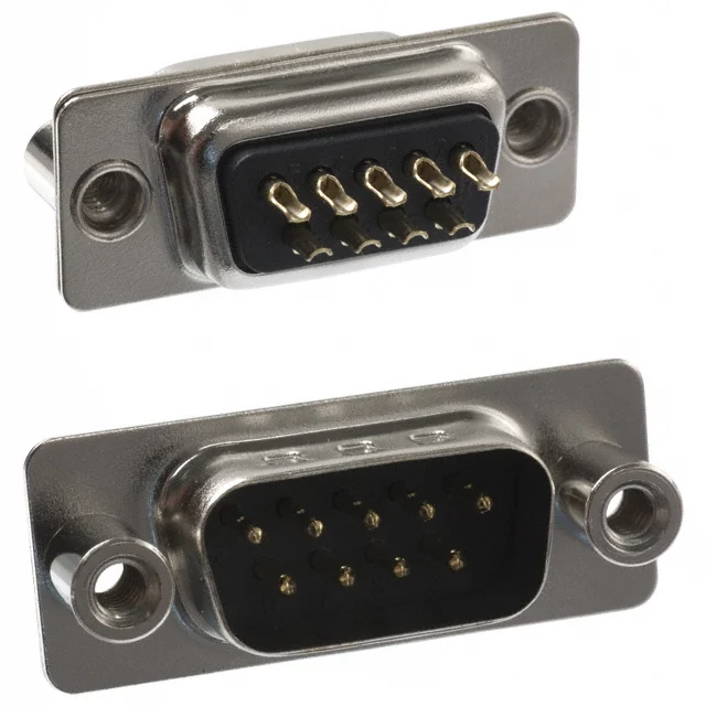 CONN D-SUB PLUG 9POS PNL MNT