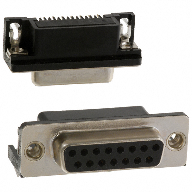 CONN D-SUB RCPT 15POS R/A SOLDER