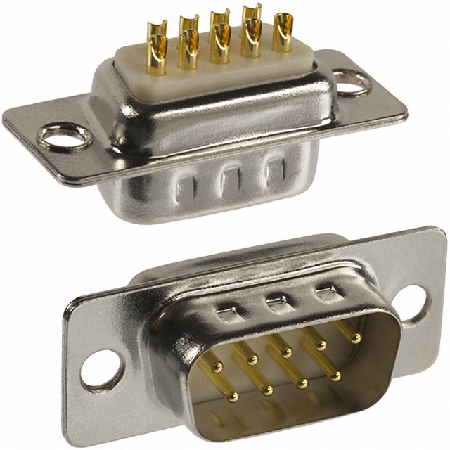 CONN D-SUB PLUG 9POS PNL MNT