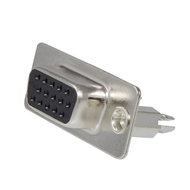 CONN D-SUB HD RCPT 15P VERT SLDR