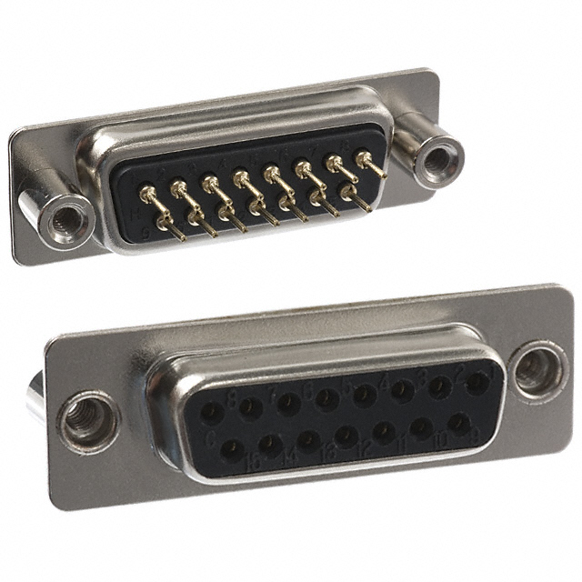 CONN D-SUB RCPT 15P PNL MNT SLDR