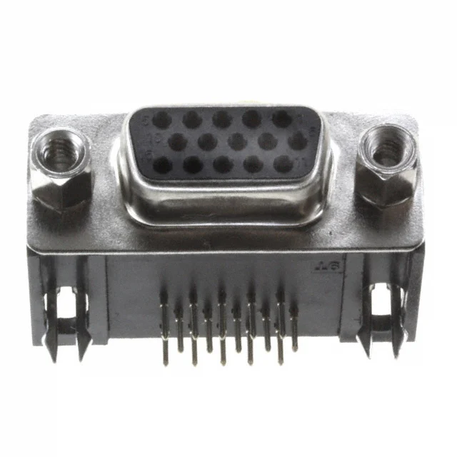 CONN D-SUB HD RCPT 15P R/A SLDR