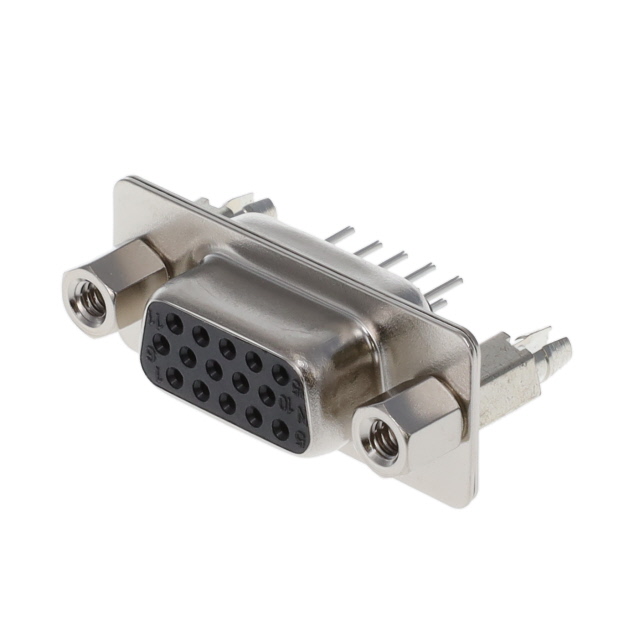 CONN D-SUB HD RCPT 15P VERT SLDR