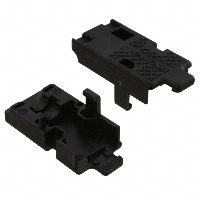 CONN BACKSHELL 9POS 180DEG BLACK