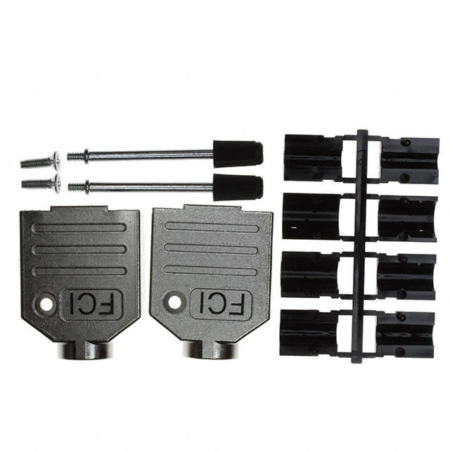 CONN BACKSHELL 9POS 180DEG SHLD