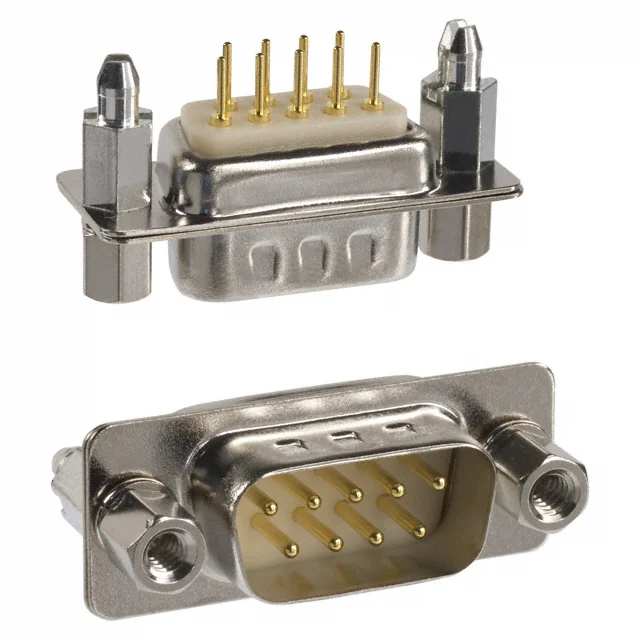 CONN D-SUB PLG 9POS PNL MNT SLDR