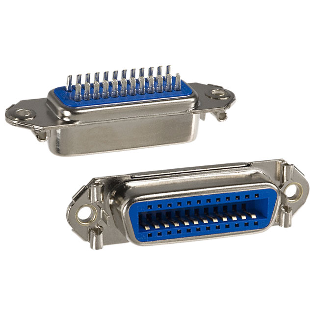 CONN SCSI RCPT 24P STR SLDR CUP