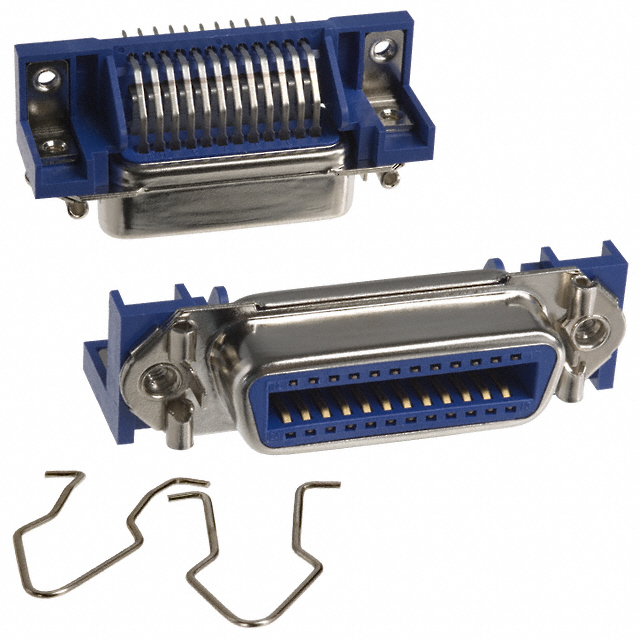 CONN SCSI RCPT 24POS R/A SOLDER