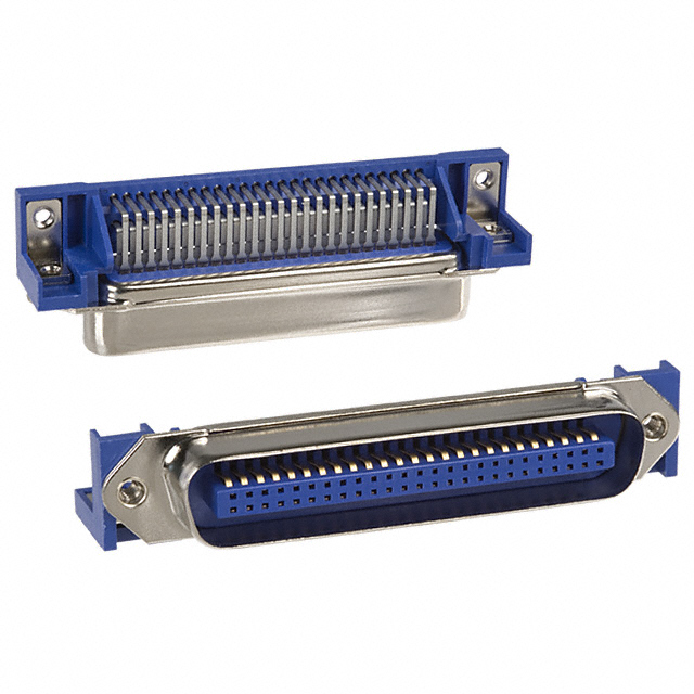 CONN SCSI PLUG 50POS R/A SOLDER