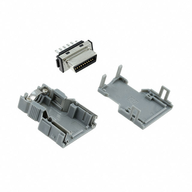 CONN VHDCI RCPT 20P STR SLD EYEL