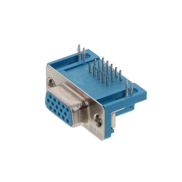 CONN D-SUB HD RCPT 15P R/A SLDR