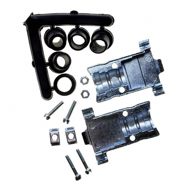 CONN BACKSHELL 9POS 180DEG SHLD