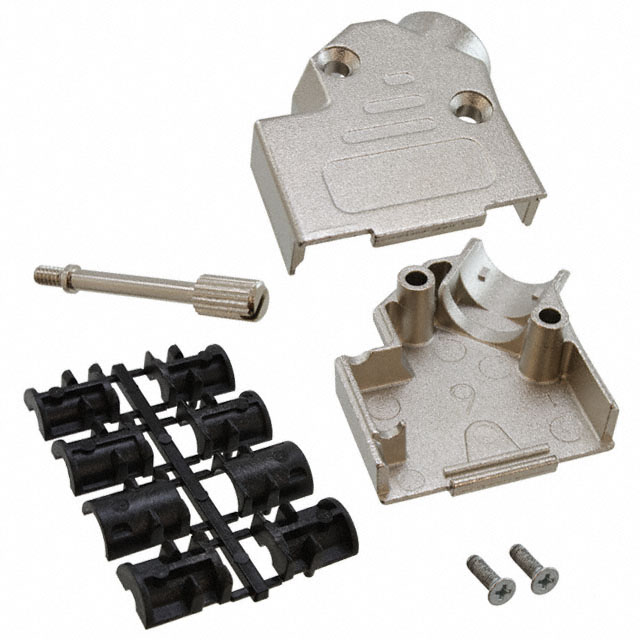 CONN BACKSHELL 9P 45DEG SHLD SLV