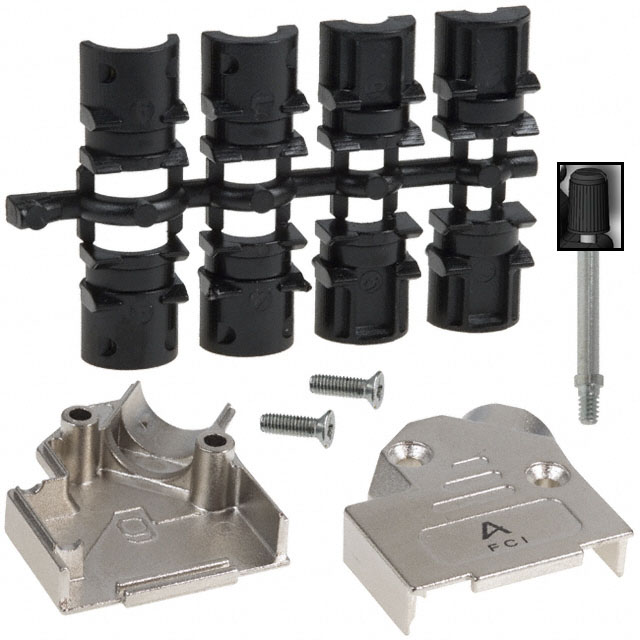 CONN BACKSHELL 9P 45DEG SHLD SLV