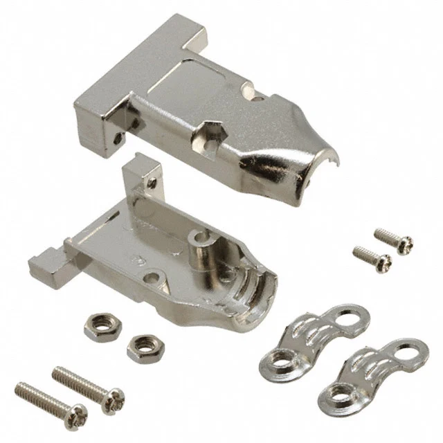 CONN BACKSHELL 9POS 180DEG SHLD