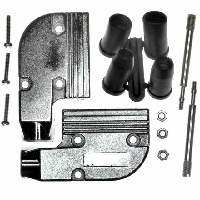 CONN BACKSHELL 15POS 90DEG SHLD