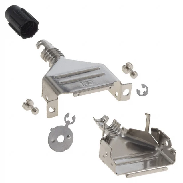 CONN BACKSHELL 15POS 180DEG SHLD