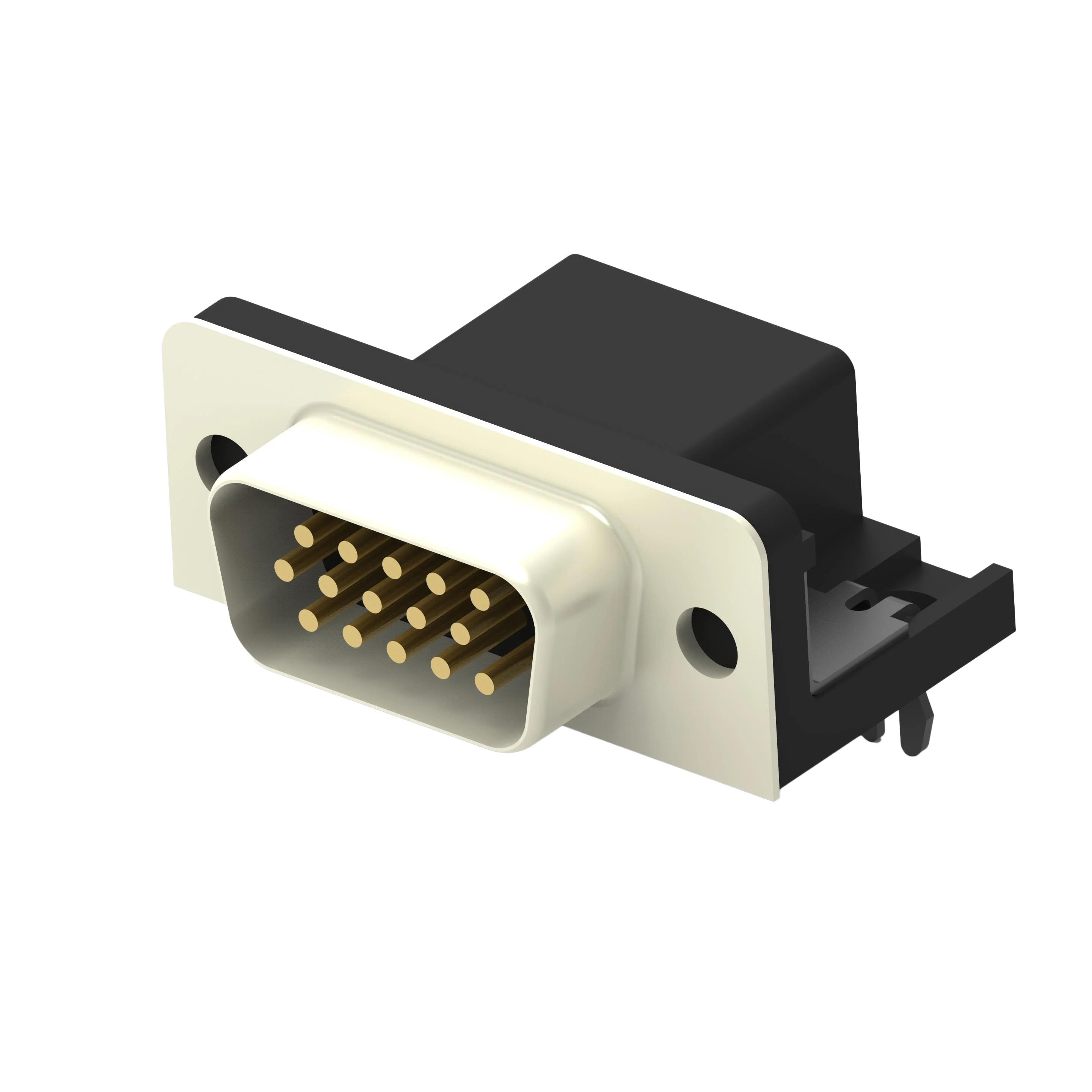 CONN D-SUB HD PLG 15POS R/A SLDR