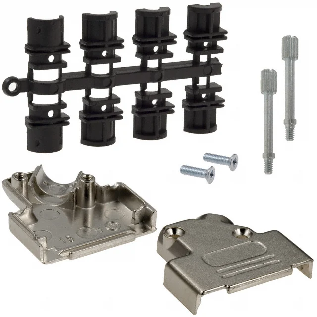 CONN BACKSHELL 15POS 45DEG SHLD