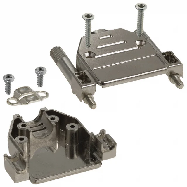 CONN BACKSHELL 15POS 180DEG SHLD