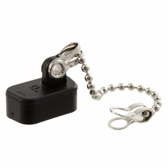 DUST CAP 9POS MALE W/LANYARD