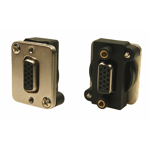 CONN FEEDTHRU VGA 15 PIN F-F MET